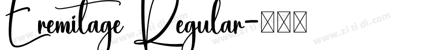 Eremitage Regular字体转换